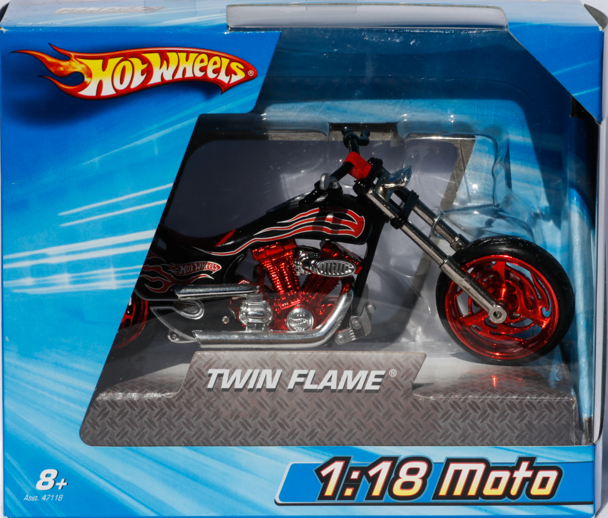 Hot Wheels 1-18 Moto Twin Flame